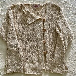 Tivoli Women's Beige Knit Cardigan